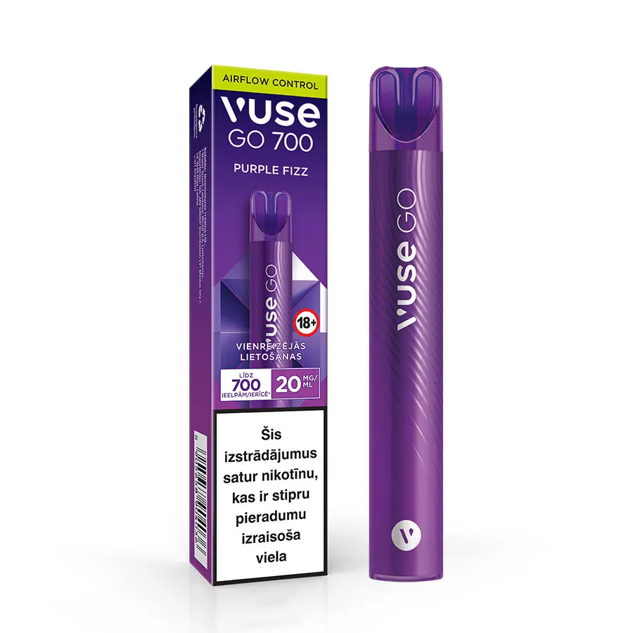 Vuse Go Purple Fizz Vienreizējās Lietošanas E-Cigarete