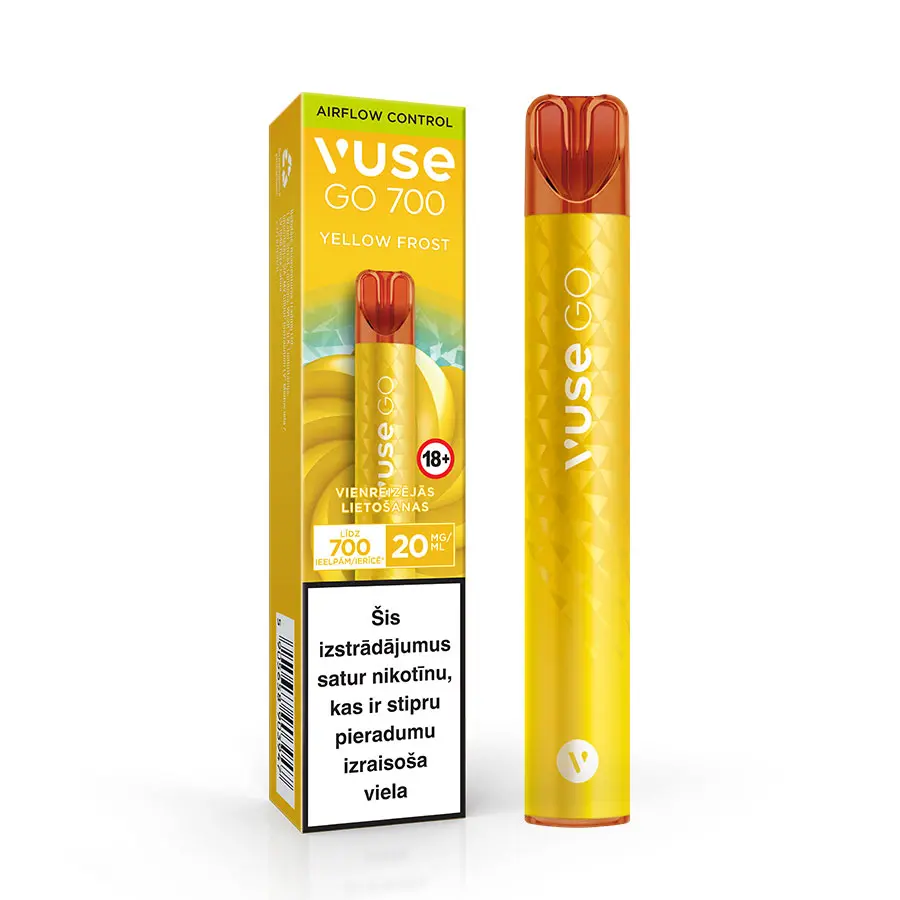 Vuse Go Yellow Frost Vienreizējās Lietošanas E-Cigarete